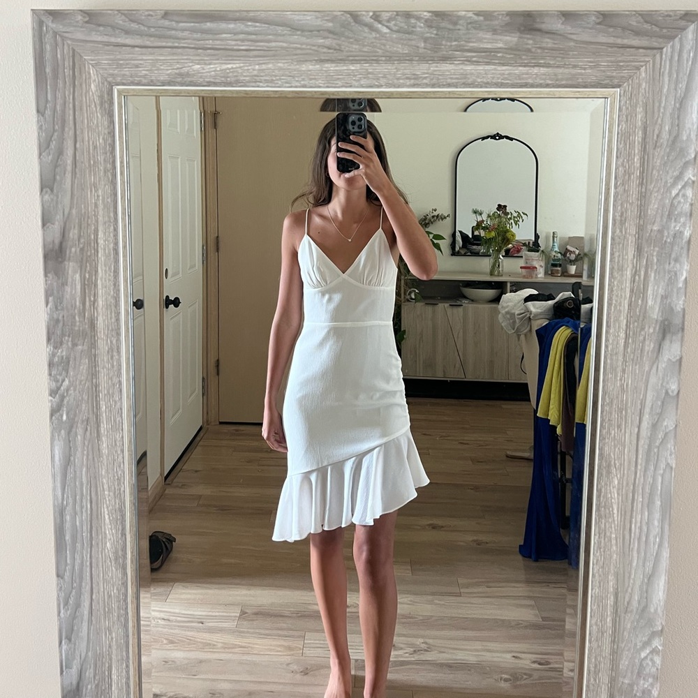 Revolve Superdown white dress